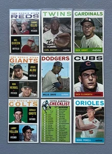 1964 Topps Baseball Cards 40 Different Rookies/Team/High #s & Checklist - Picture 1 of 5