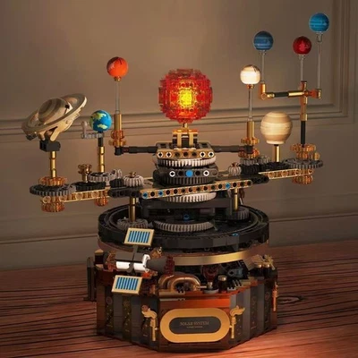 Solar System Motorized Model Kit - STEM Educational Building Blocks Toy Gift - Image 1 of 4