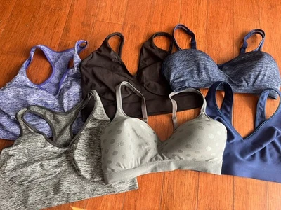 批量 6 件 Hanes Active 女士文胸 XL 码 — 第 1/4 张图片