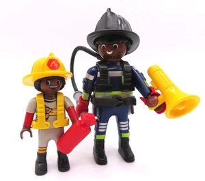 Playmobil Fire Chief & Boy / City Life Action Firefighter Firemen Figures - Bild 1 von 1