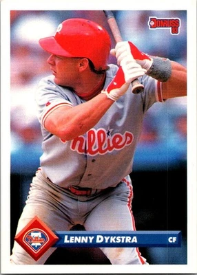 1993 Donruss #544 Lenny Dykstra - Image 1 of 2