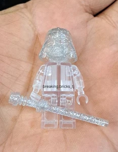 Lego Star Wars Minifigure Prototype Darth Vader Glitter Transparent **RARE.** - Picture 1 of 3