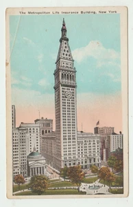 Metropolitan Life Insurance Building New York Vintage Postcard P20 - Imagen 1 de 2