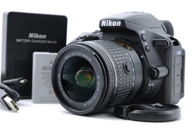 N Mint Nikon D5600 24.2MP Camera Body w/ AF-P DX 18-55mm VR Lens Shutter 8944 - Image 1 of 4