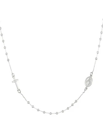 Collana Unisex Amen ROSARIO GIROCOLLO Argento 925 codice CROB25 - Immagine 1 di 3