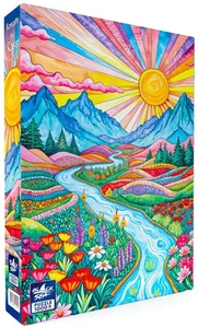 NEW Black Sea 1000 Pieces Jigsaw Puzzle Beneath the Rays of Color - Picture 1 of 2