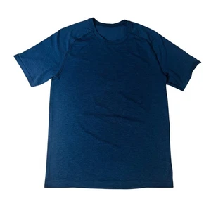 Lululemon Herren Metal Vent Tech Trainingsshirt Sport Kurzarm Tee Blau M - Bild 1 von 9