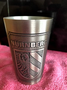 Zinnbecher Stadtwappen Nürnberg Frauenkirche Hallertor und Kettensteig Kelch - Bild 1 von 5