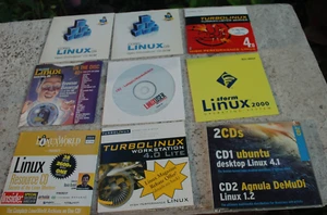 9 Vintage Linux CDs - Turbolinux Turbocluster Server 4.0 CD1 & CD2 of CentOS 3.4 - Picture 1 of 20