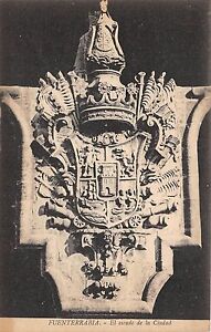 B93459 el escudo de la ciudad   fuenterrabia postcard    spain