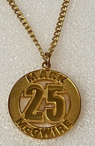 Mark McGwire #25 Necklace Pendant Oakland Athletics MLB Major League Baseball Cover