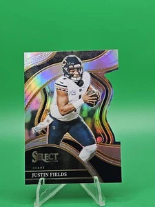 2023 Panini Select #249 Justin Fields Silver Prizms Die Cuts - Foto 1 di 2
