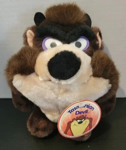 Vintage Looney Tunes 1991 Tasmanian Devil Plush 8" NWT 24K Company - Picture 1 of 5