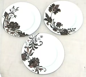 Tres platos diferentes de ensalada de porcelana de 8 pulgadas Mikasa Cocoa Blossom SL170 - Imagen 1 de 2