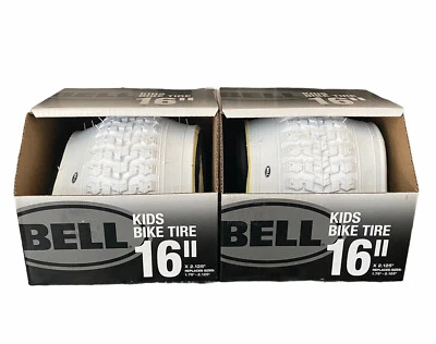 Bell Kids Bike Tire White 16" x 2.125" Replaces 1.75"-2.125" New - Image 1 of 4