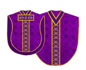 Handmade Borromean Chasuble - Liturgical Embroidered Vestment - Picture 1 of 24