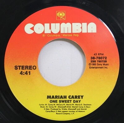 90'S 45 Mariah Carey & Boyz II Men - One Sweet Day / I Am Free On Columbia - Image 1 of 2