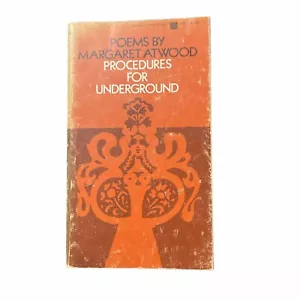 Poems By Margaret Atwood Procedures for Underground Wraps 1st American Ed. 1970 - Imagen 1 de 3