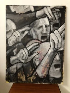 Aceite abstracto original a bordo - por David Wentworth - Imagen 1 de 7