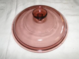 Pyrex / Corning V-2.5 Cranberry Round Replacement Lid / Cover for Visions - Picture 1 of 4