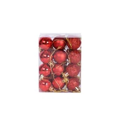 24 шт. рождественские блестящие шарики украшения рождественская елка безделушки подвесной декор для вечеринки сделано в США - Изображение 1 из 4