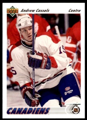 1991-92 Upper Deck French Andrew Cassels . Montreal Canadiens #379 - Image 1 of 2