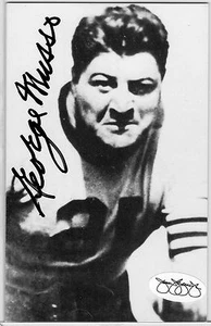 GEORGE MUSSO JSA POSTCARD AUTO AUTHENTIC SIGNATURE COA - CHICAGO BEARS - A204 - Bild 1 von 1
