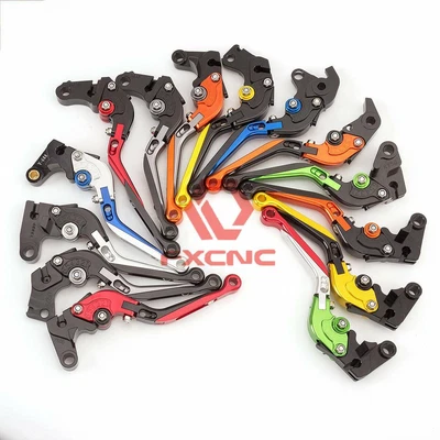 Palancas de embrague de freno plegables extensibles para Aprilia SHIVER 900 2017-2018 Alumnum Foto 1 de 4