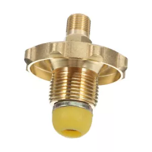 Soft Nose POL Propane Gas Tank Adapter Plug with FULL Flow Male NPT fitting - Picture 1 of 12