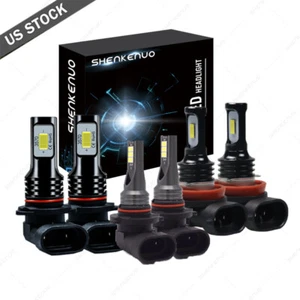 Faro LED + bombillas antiniebla 6 piezas para Dodge RAM 1500 2500 3500 2013 2014 2015 - Imagen 1 de 12