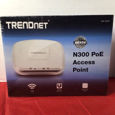 TRENDnet TEW-755AP N300 PoE Access Point with Software Controller v1.0R NEW - Image 1 of 4