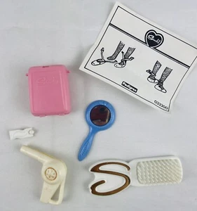 Vintage Sindy Doll Accessories Replacements Brush Case Blow dryer Barrette Mix  - Picture 1 of 4
