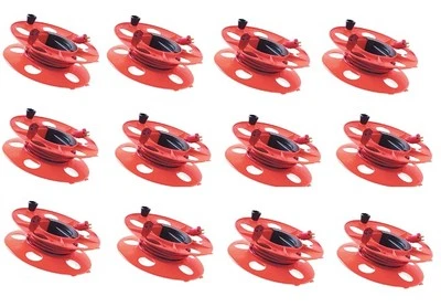 Bayco KW-130 13" Heavy Duty Orange Extension Cord Storage Reels - Pack of 12 - Image 1 of 2