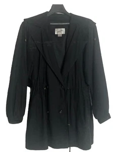 Jacqueline Ferrar Women’s Coat ~ Size M ~ Black ~ Removable Lining ~ All-Weather - Picture 1 of 8