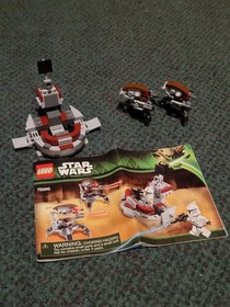LEGO Star Wars Troopers vs. Droidekas 75000 Build Complete Missing 2 Mini-Fig