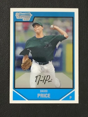 Bowman Draft Picks & Prospects 2007 #BDPP55 David Price Tampa Bay Devil Rays Foto 1 de 2
