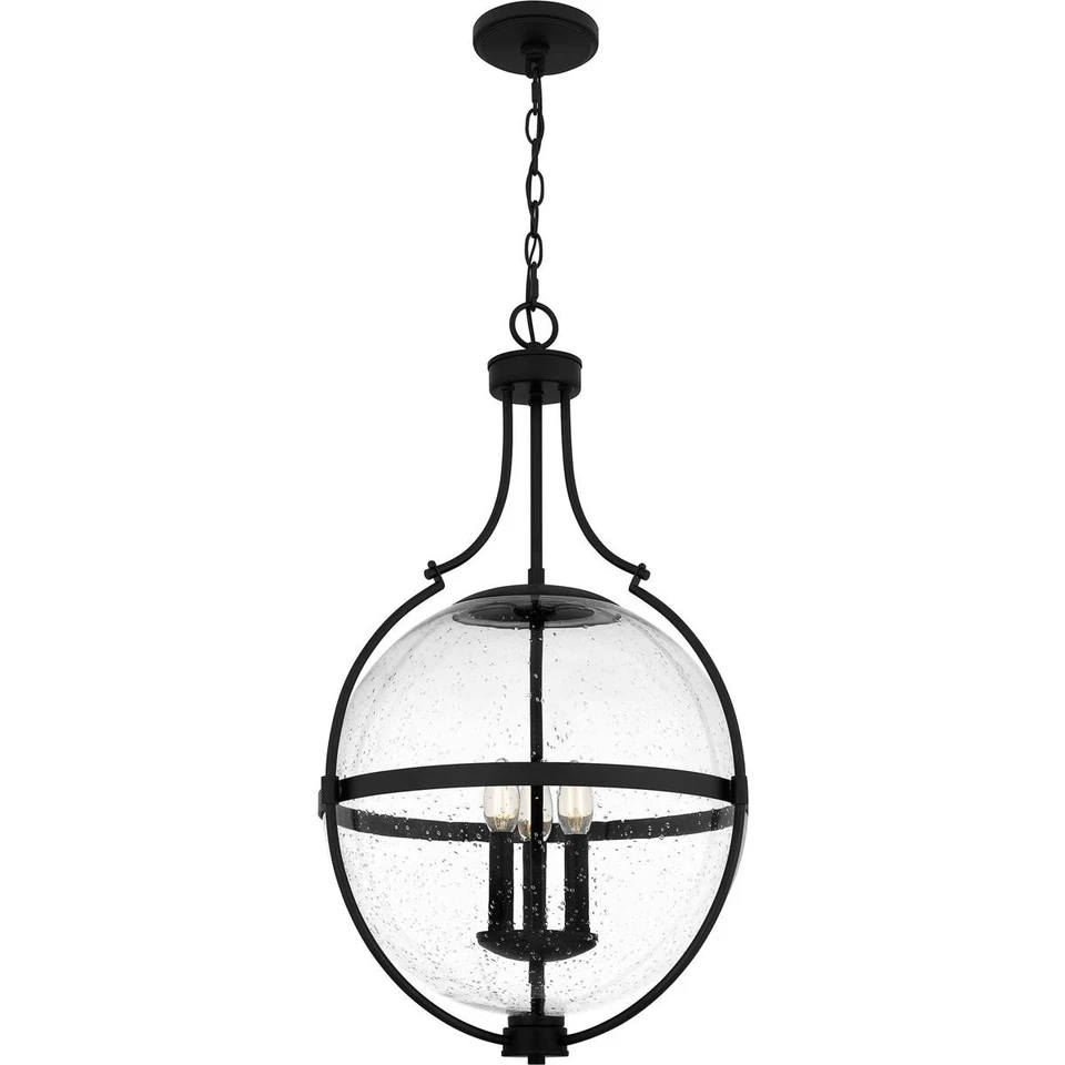 Quoizel QP6169MBK CAJA ABIERTA Chicago Colgante Negro Mate Foto 1 de 1