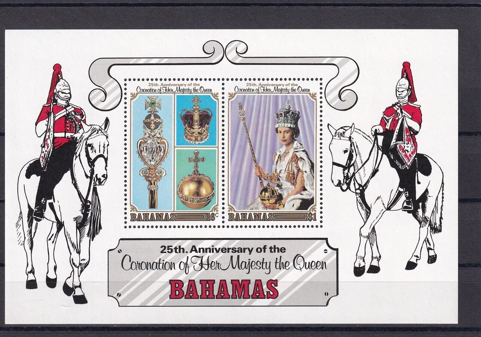 SA16d Bahamas 1978 25ª Coronación Reina Isabel II minishoja como nueva Foto 1 de 1