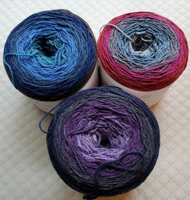 Sublime EDEN DK Color Block Wool Cotton Yarn 150g 544Yds with Scarf Pattern - Image 1 of 4