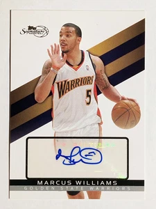 2008-09 Topps Signature Autographs #TSAMW Marcus Williams /1199 - Bild 1 von 2