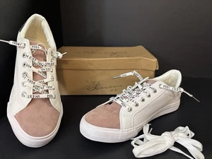 NEU! Vintage Havana-Dina Sneakers weiß & rouge Damengröße 9 - Bild 1 von 16