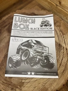 Tamiya Lunch Box Black Edition Camion Manuale Istruzioni Guida 58347 1/12 - Foto 1 di 2
