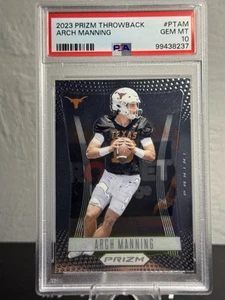 ARCH MANNING #PTAM ๐ฅ PSA 10 THROWBACK 2023 PANINI PRIZM NCAA ๐ค TX LONGHORNS ๐ค - Picture 1 of 2