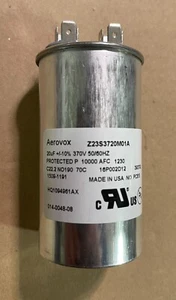New 2-pcs Aerovox Capacitors Z23S3720M01A 20uF 370V 50/60Hz 10000AFC MADE IN USA - Picture 1 of 7