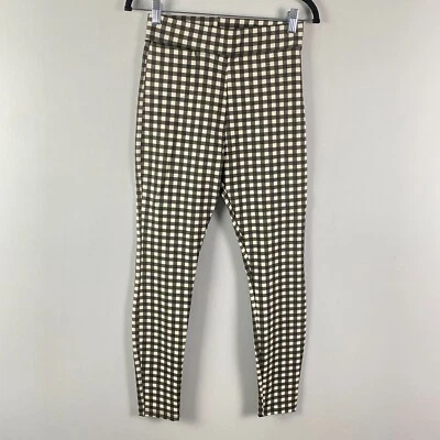 Leggings promocionales American Giant negros marfil a cuadros talla 4 Foto 1 de 4