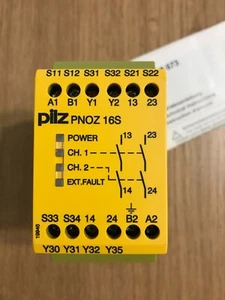Safety Relay 774073 Pilz PNOZ-16S-110VAC-24VDC-2N/O-2SO  *New* - Picture 1 of 2