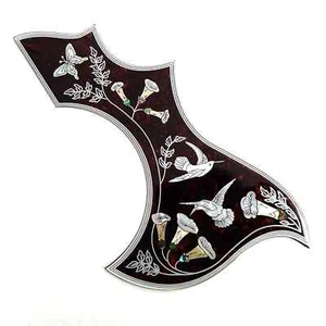 43 Inch Acoustic Guitar Pickguard Hummingbird Inlaid Abalone Flower For Gibson - Picture 1 of 6