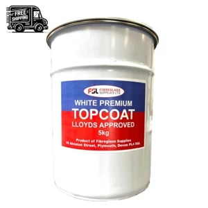 Premium Topcoa/ Flowcoat - White Lloyds Approved 5kg + Hardener + Syringe - Picture 1 of 1