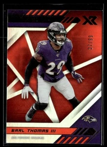 2019 Panini XR Orange Earl Thomas III 37/99 Baltimore Ravens #75 - Picture 1 of 2