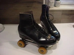 SWEET! RIEDELL Skates Douglass Snyder Super Deluxe Men Sz 10 AM ROLLERBONES BOX! - Picture 1 of 24